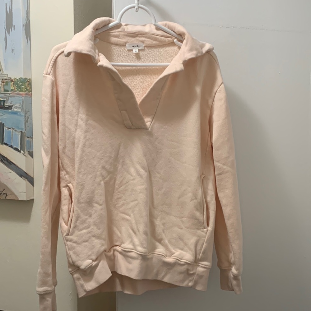 ALC Connor Sweatshirt Pink Tint (photos from Shopbop.com)